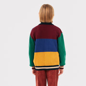 Cardigan colorblock