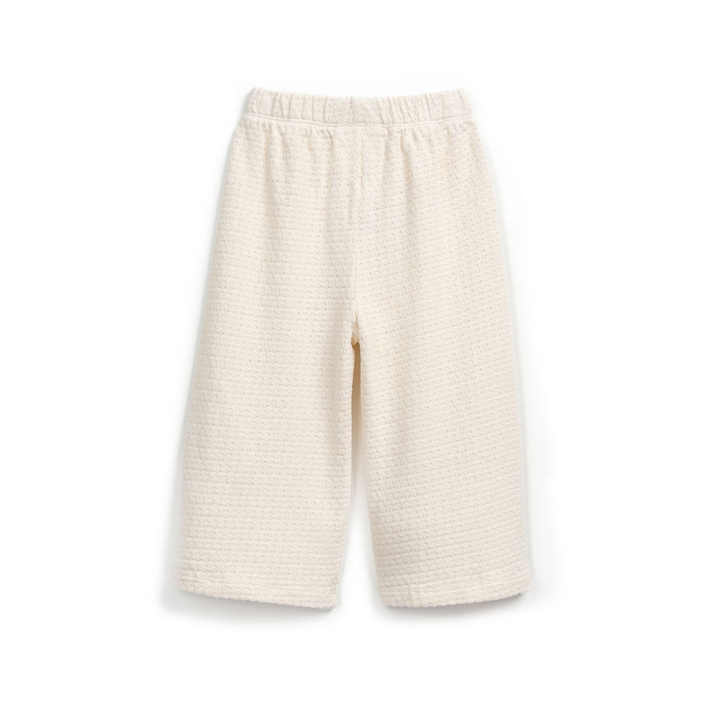 Pantalone in cotone filato