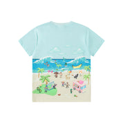 T-shirt pixel beach