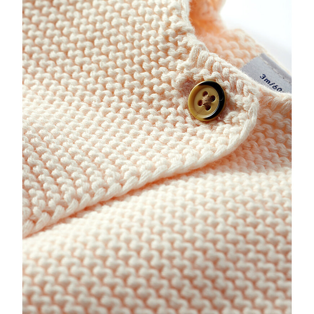 Cardigan neonato in tricot di cotone