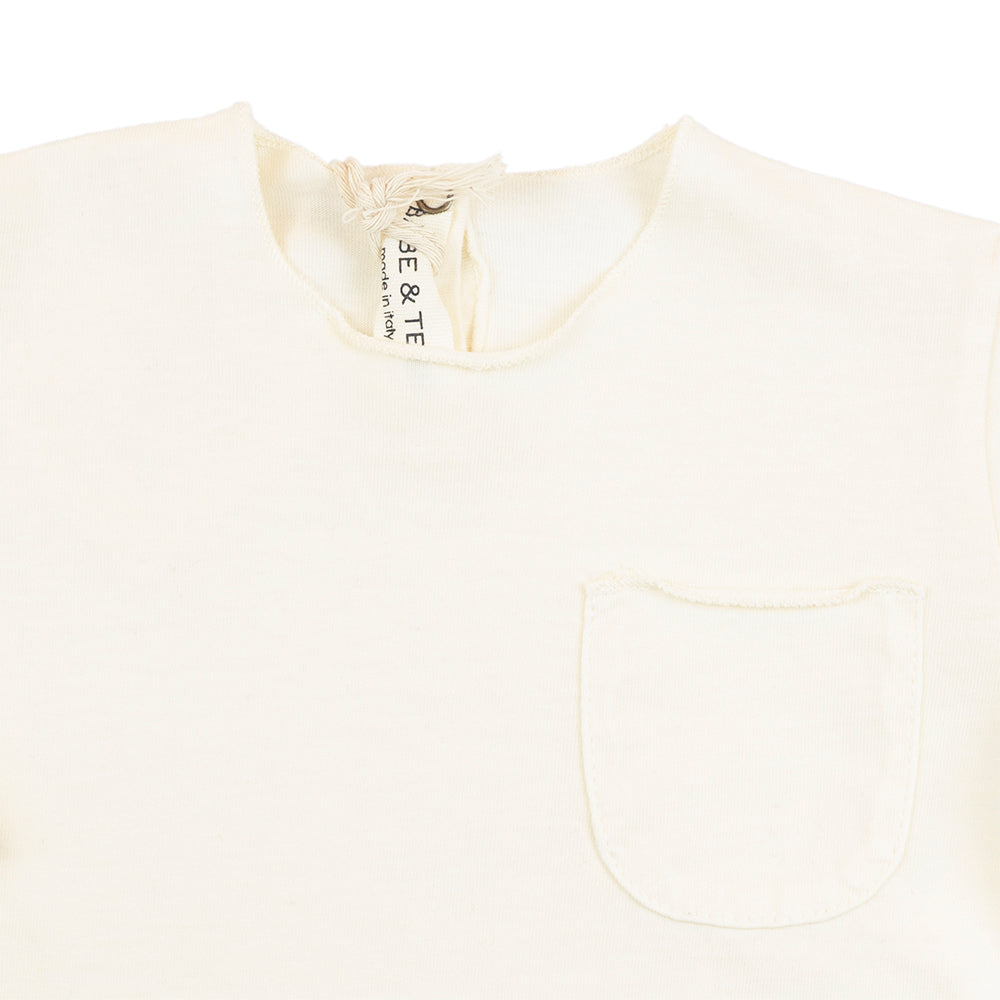 T-shirt a manica lunga con taschino