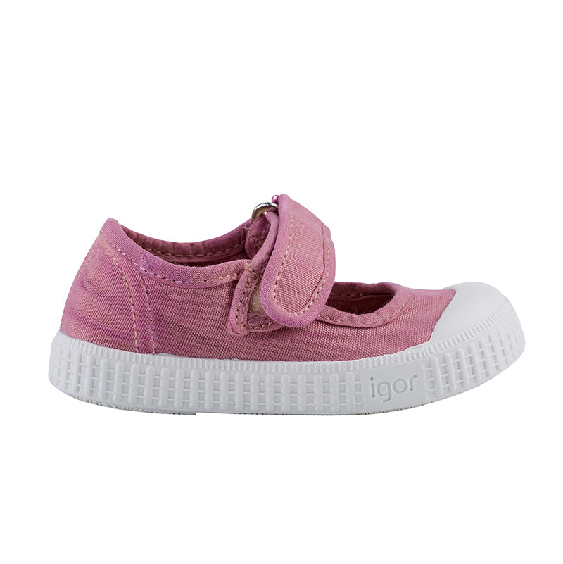 Scarpe in tela con velcro bimba