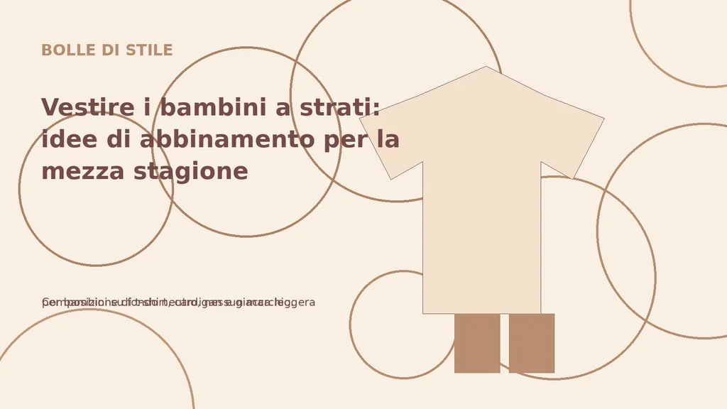 Composizione di t-shirt, cardigan e giacca leggera per bambini su fondo neutro, nessun marchio.