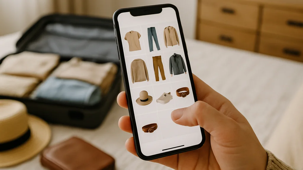 Persona che scorre con un dito una lista visualizzata sullo schermo di uno smartphone