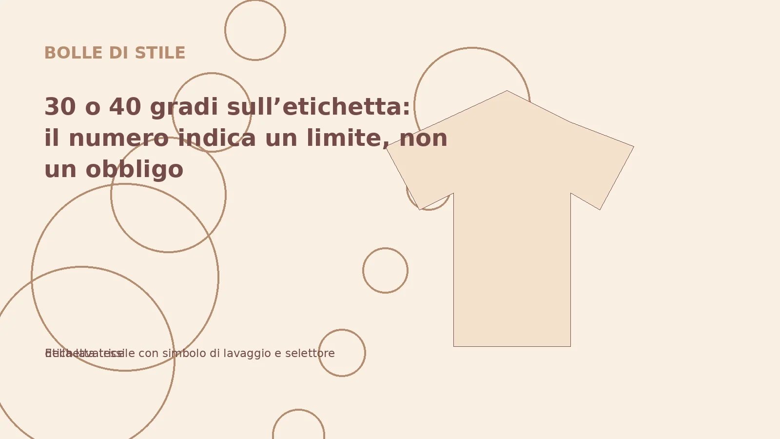 30 o 40 gradi sull’etichetta: il numero indica un limite, non un obbligo